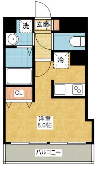 WILL鶴舞(ワンルーム/2階)の間取り写真