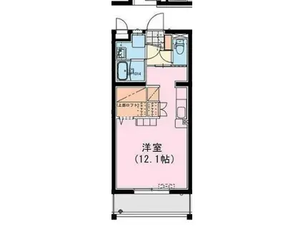 NEO FASCIO (ワンルーム/2階)の間取り写真