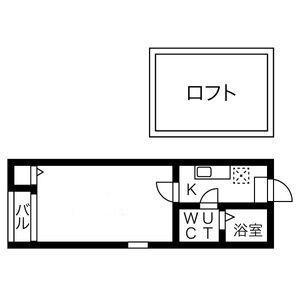 NAPIO上小田井(1K/2階)の間取り写真