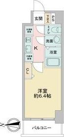 アステリ鶴舞ディオ(1K/6階)の間取り写真