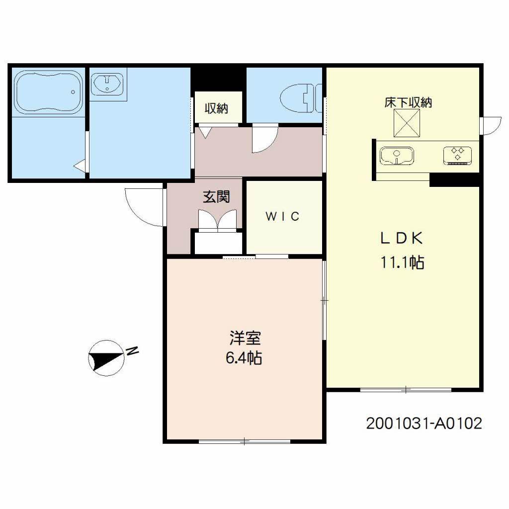 シャーメゾン縁(1LDK/1階)の間取り写真