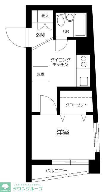 マ・メゾン赤塚(1K/2階)の間取り写真