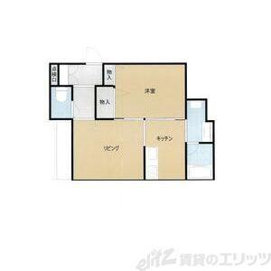 シャーメゾン中総持寺町(1LDK/2階)の間取り写真
