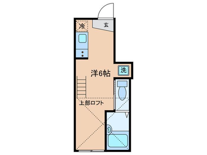 プラチナシティ蒲田(ワンルーム/1階)の間取り写真