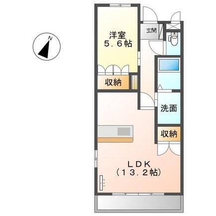 プリマベーラ(1LDK/2階)の間取り写真