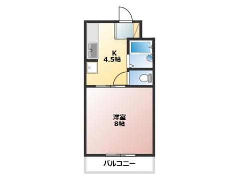 ＪＲ東海道本線 西焼津駅 徒歩6分 3階建 築32年(1DK/1階)の間取り写真