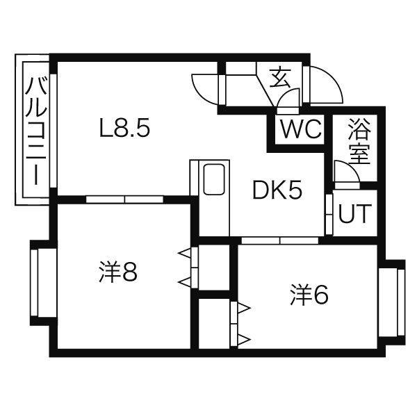 地下鉄南北線 北３４条駅 徒歩8分 3階建 築30年