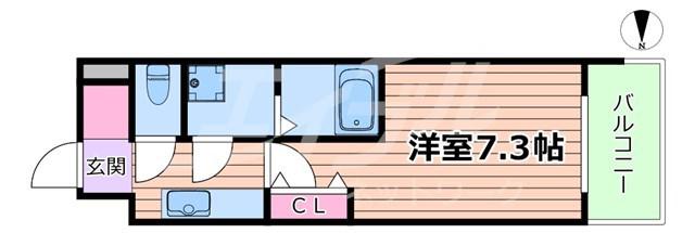 GROOVE今福鶴見(1K/10階)の間取り写真