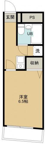 レジデンスオカノ(1K/2階)の間取り写真
