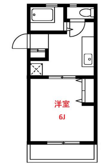 パルデンス(1K/3階)の間取り写真