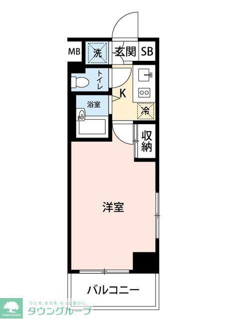 マイナビSTAYミライエ中野野方駅東(1K/3階)の間取り写真