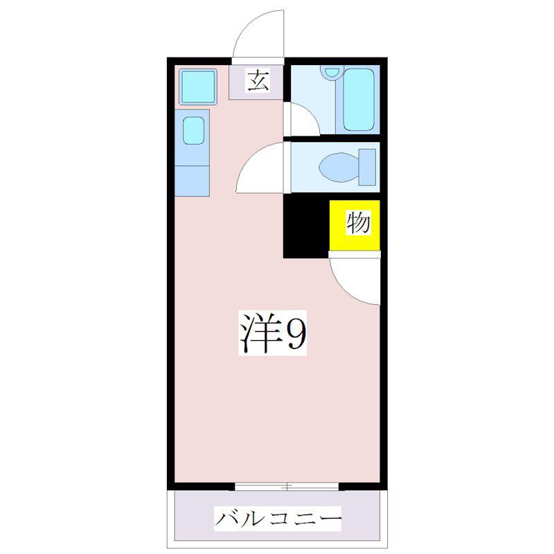 エスペール21鴨池(ワンルーム/4階)の間取り写真