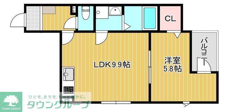 VILLA AVENIR(1LDK/3階)の間取り写真