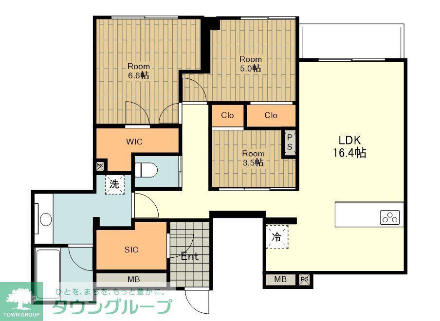 EDIT吉祥寺(3LDK/1階)の間取り写真