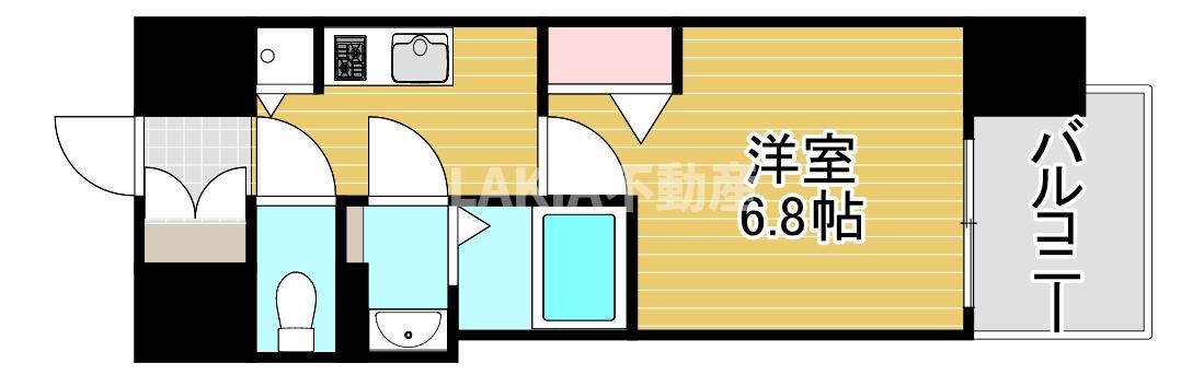 レオンコンフォート都島(1K/5階)の間取り写真
