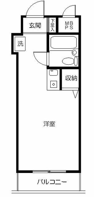 アーバンヒルズ新小岩第2(ワンルーム/5階)の間取り写真