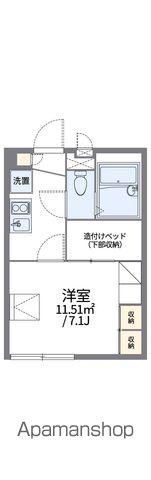 レオパレスSUNFLOWER(1K/1階)の間取り写真