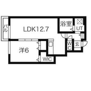 ESPOIR壱番館(1LDK/1階)の間取り写真