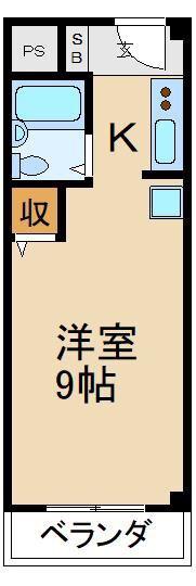 プルミエール枚方(ワンルーム/3階)の間取り写真