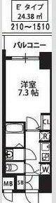 S-RESIDENCE新大阪駅前(1K/14階)の間取り写真