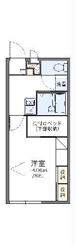 レオパレスドゥボワ(1K/2階)の間取り写真