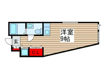 U-FLAT(ワンルーム/1階)の間取り写真