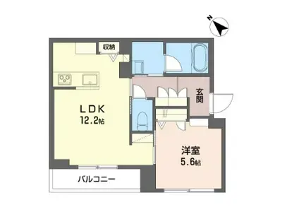 ラ・ノーブル(1LDK/3階)の間取り写真