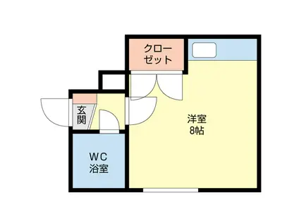 シャトレ麻生(1K/3階)の間取り写真