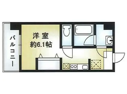 O-KYO(ワンルーム/2階)の間取り写真
