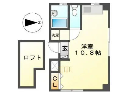 イー池下(1K/4階)の間取り写真