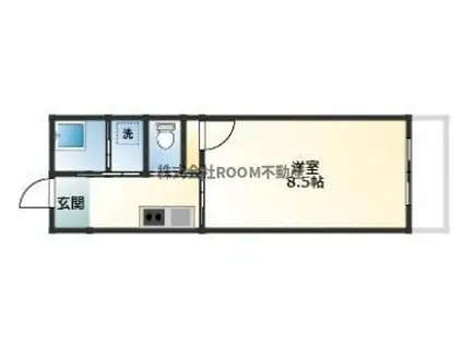 コーポ早水(1K/1階)の間取り写真