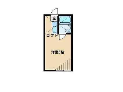 スカイハイツ高坂(ワンルーム/2階)の間取り写真