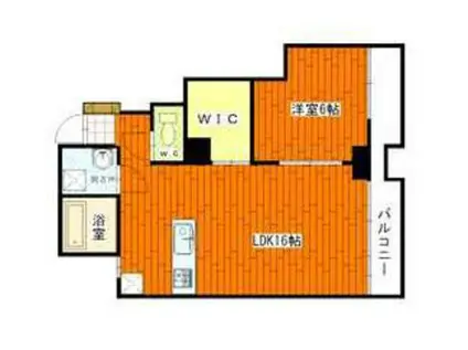 鷹野橋マンション(2LDK/5階)の間取り写真