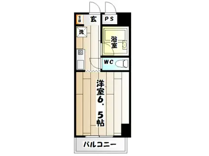 リヴァージュ須磨(1K/3階)の間取り写真