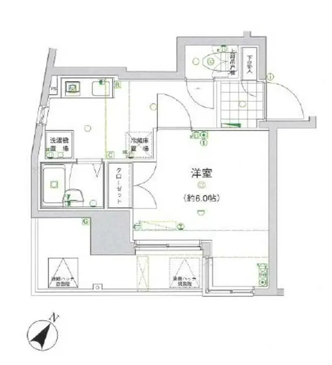 ヴェルト五反田西 6階階 間取り