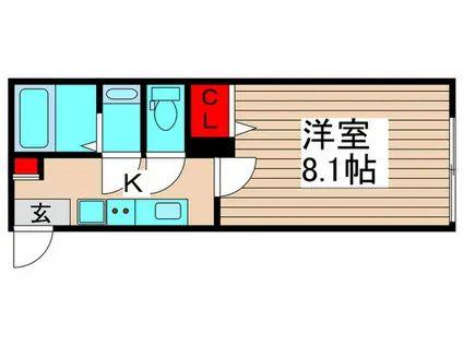 MQUARTO五反野II(1K/3階)の間取り写真