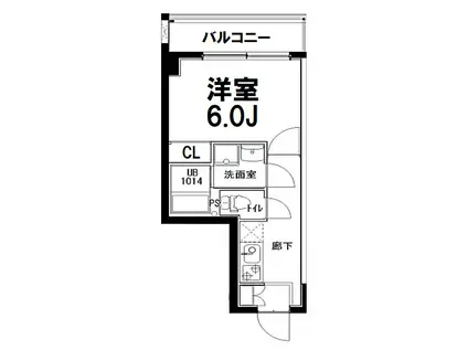 SーFORT西船橋LIBRE(1K/2階)の間取り写真