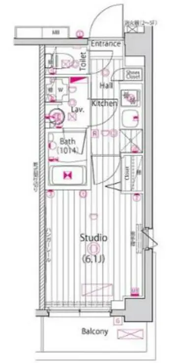 ガーラ大井町グランドステージ 6階階 間取り