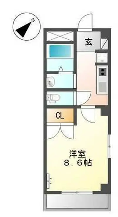 ソレイユ鵠沼 3階階 間取り