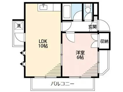 イーストガーデン ポプラ館(1LDK/7階)の間取り写真