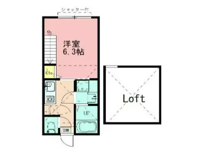 KONOMI TERRACE(1K/2階)の間取り写真