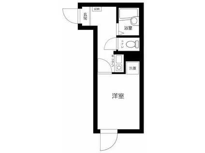 フェッロヴィア桜台(1K/1階)の間取り写真