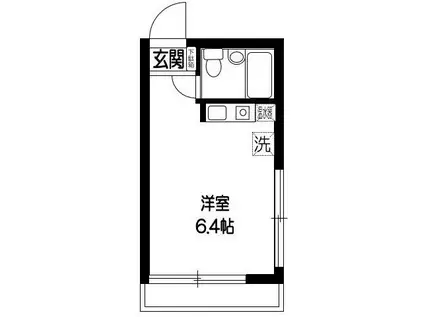 LENO桜新町(ワンルーム/1階)の間取り写真