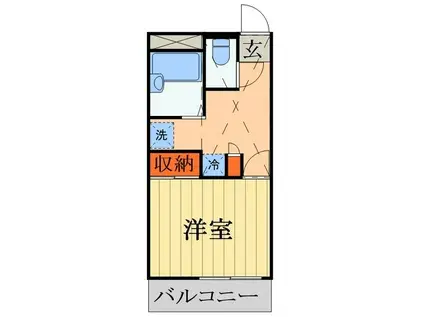 メゾンドアンジュ(1K/3階)の間取り写真