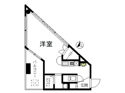 ヴェリエーロ(ワンルーム/6階)の間取り写真