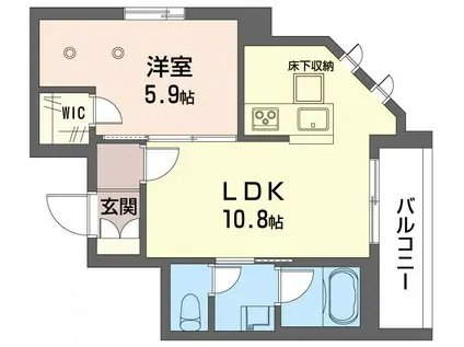 セ・シュエット池袋(1LDK/1階)の間取り写真