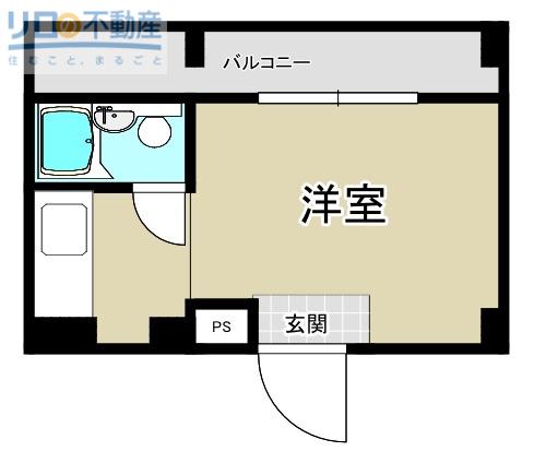 エクセレント伊丹(1K/4階)の間取り写真