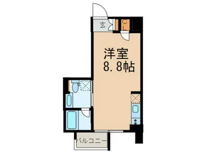 COMFORT金山(ワンルーム/7階)の間取り写真