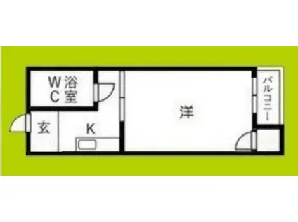 エルパラッツォ玉出(1K/3階)の間取り写真