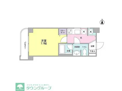 ロイヤルステージ目白(1K/2階)の間取り写真